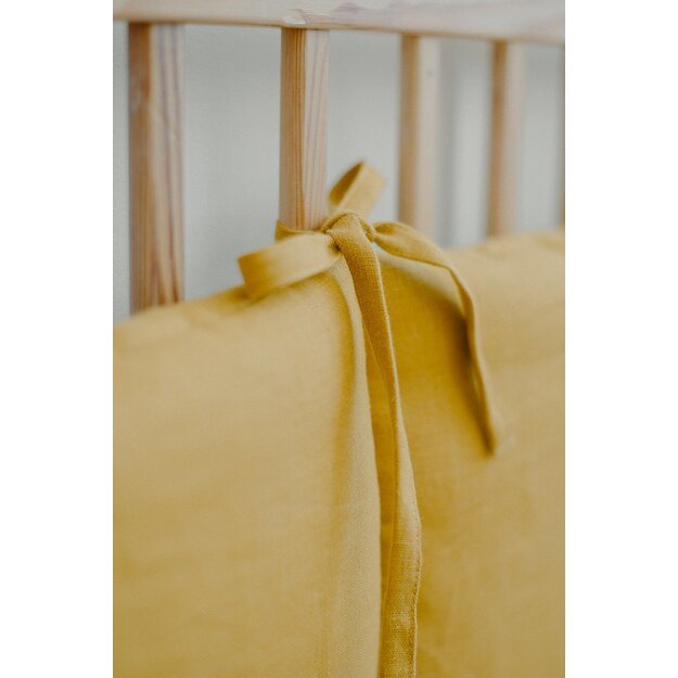 Mustard Linen Cot Bumper