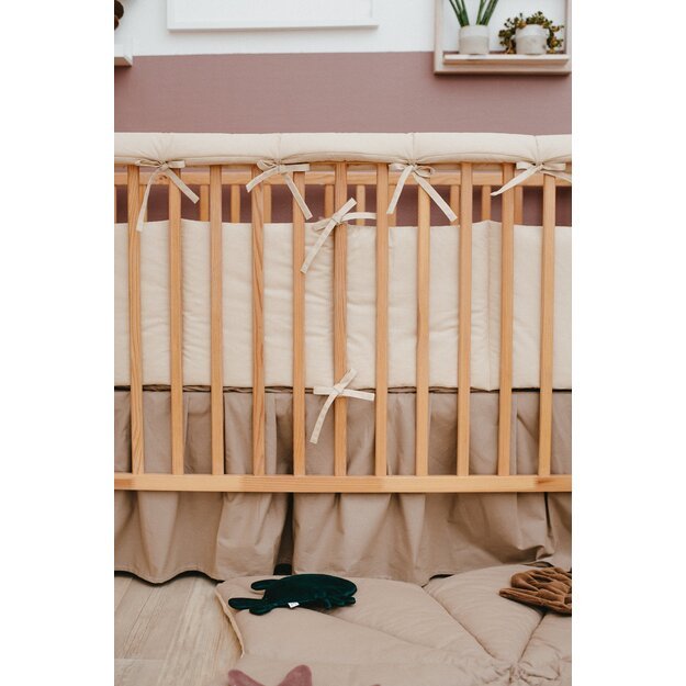 Beige Rail Covers for Crib
