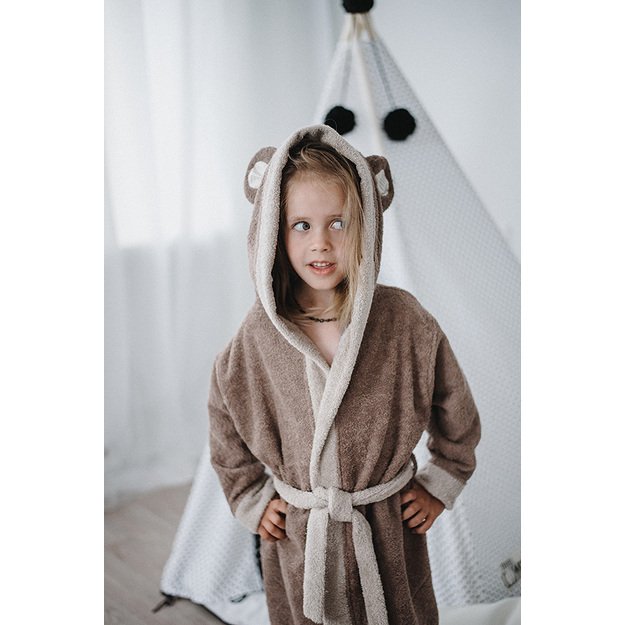 Neutral Bear bathrobe for kids