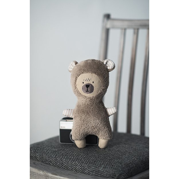Teddy bear rag doll - plush rattle bear gift toy for baby