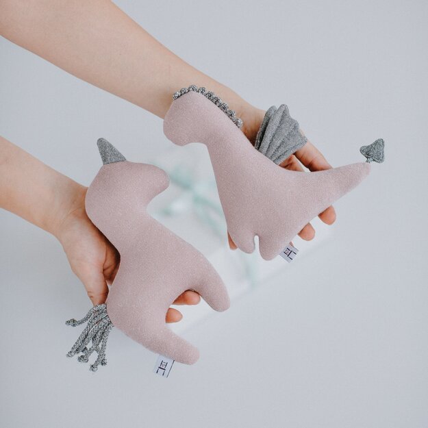 Pink Unicorn Rattle Toy