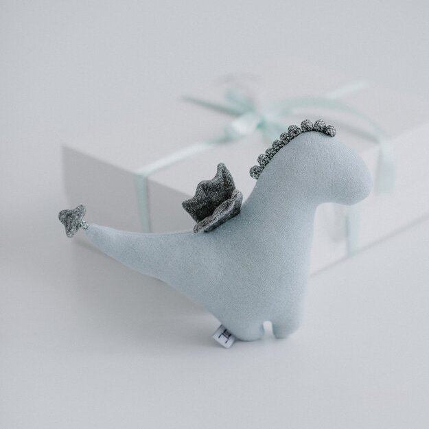 Light blue Dragon Rattle Toy