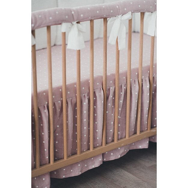 Buy Baby White Crib Skirt COAVE Cotton Ruffle Drop Bed Skirt Tulle for Baby  Boys and Girls Online at desertcartINDIA