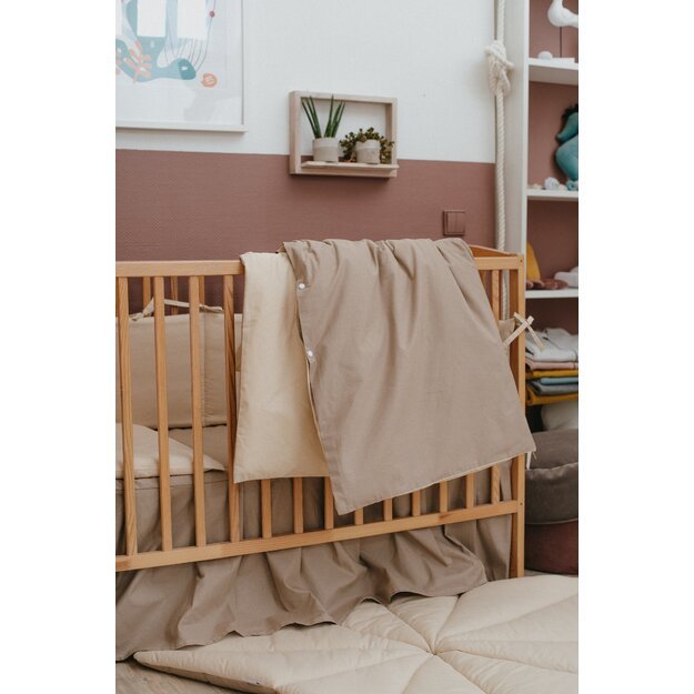 Beige Double Sided Baby Bedding 