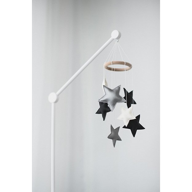 Black and White Small Star Nursery Mobile 