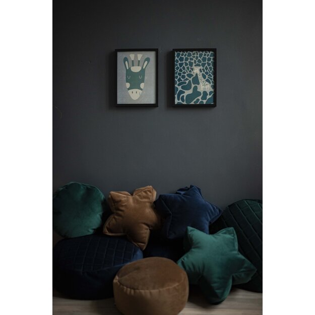 Printed wall poster Giraffe portret