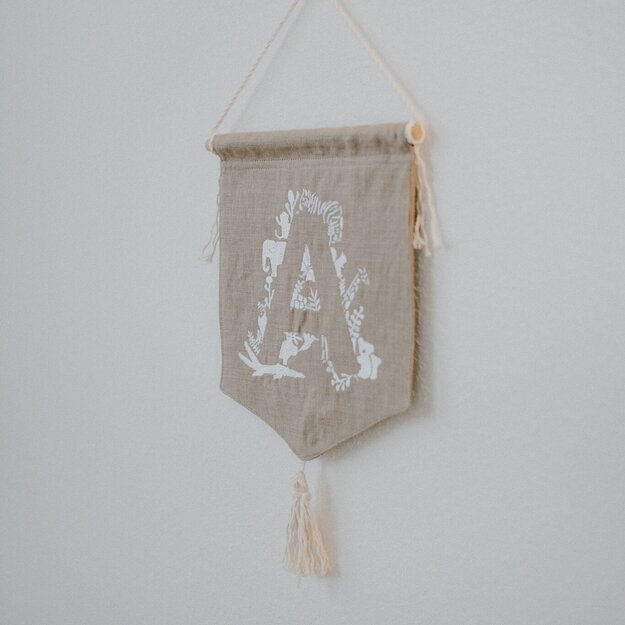 Personalized Brown Pennant Banner 